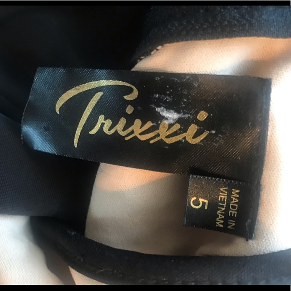 Trixxi Black illusion lace sheath dress size M - Picture 7 of 7